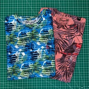 2 Pack Men’s Parrot + Tropical Tees 🦜 🌴
